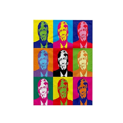 3dRose Towel, Image of Collage of Nine Trump Faces in Abstract Colors