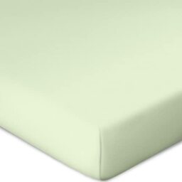 Bassetti Fitted Sheet for Box Spring Topper Plain Colour Lime W0/32 Size 90 x 190 100 x 220 cm