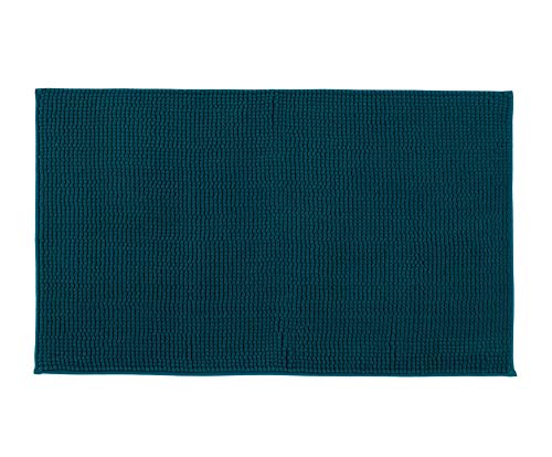 Gözze - Anti-Slip Bath Mat, Super Soft, 100% Microfibre, 70 x 120 cm - Petrol
