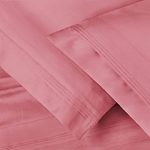SUPERIOR 650SDPC SLBH Pillowcases, Standard, Blush 2