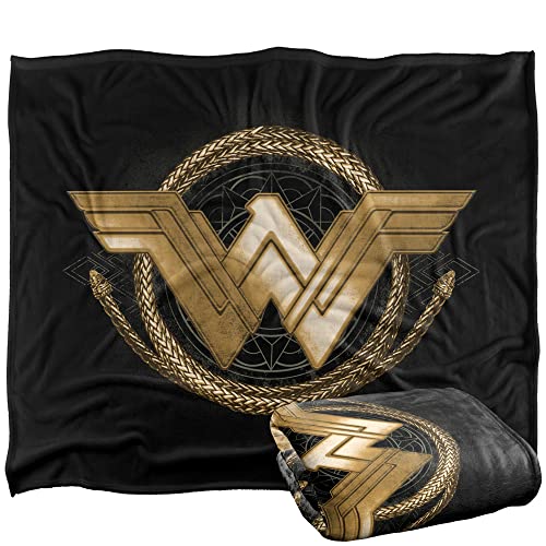 WONDER WOMAN Lasso Logo Silky Touch Super Soft Throw Blanket 152 x 127 cm