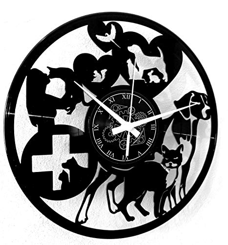 Instant Karma Clocks - Veterinary Wall Clock – Silent No-Ticking – Perfect for Clinic, Office, Waiting Room, Studio, Living Room - Modern Design Unique Decoration