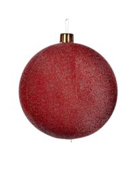 Inflatable Tinsel Christmas Bauble, Red, 66 cm
