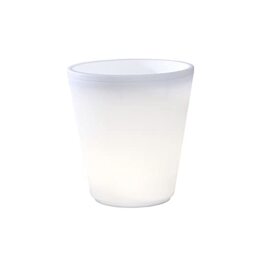 Konstsmide Garden Lights Assisi Low Voltage LED Outdoor Landscape Illuminated Large Plant Pot / 12 LED/Plastic / IP44 / White Outside Light White