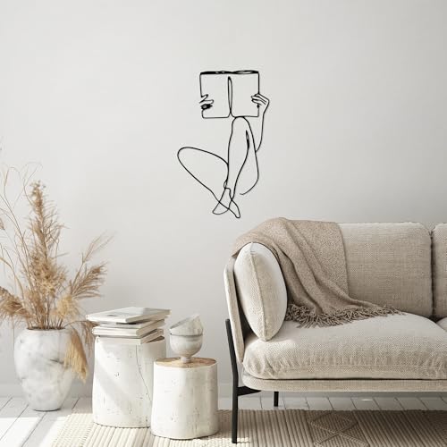 Stylish Black Decorative Metal Wall Accessory, 43 x 70 cm, 100% Metal, 1.5 mm Thickness, Perfect for Modern Home Decor & Unique Wall Art
