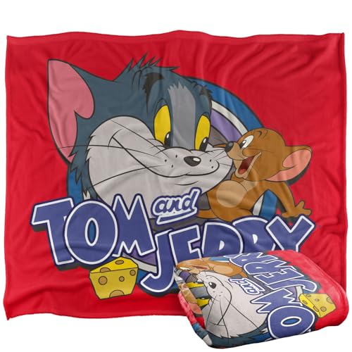 LOGOVISION Tom And Jerryfriendly Enemies Silky Touch Super Soft Throw Blanket 152 X 127 Cm