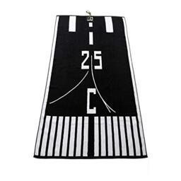 25CENTER Beach Towel, Cotton, Black/White, 90 x 180 cm
