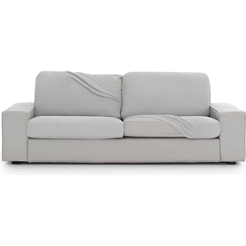ECOMMERC3 Universal and Versatile S Sofa Seat Cover ??? Grey Sofa Cover Protector Easy to Install for Back, Seat and Arms