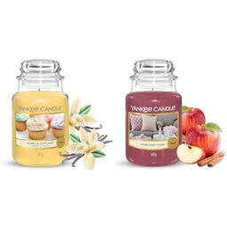Yankee Candle Scented Candle - Vanilla Cupcake Large Jar Candle - Long Burning Candles & Scented Candle - Home Sweet Home Large Jar Candle - Long Burning Candles