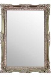 Large Extremely Ornate Designed Silver Wall Mirror 3ft7 X 2ft7 (109cm X 78cm)