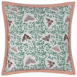 Wylder Silk Moth Polyester Filled Cushion,Pale Pink,50 x 50cm