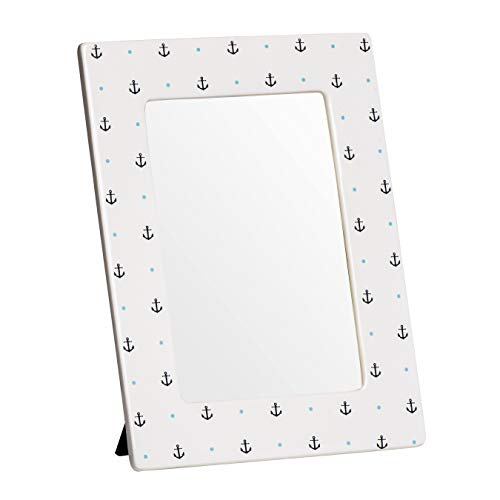 Premier Housewares Photo Frame, Dolomite, White, 6in x 4in - Sailor
