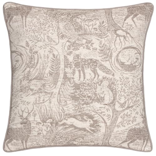 furn. Winter Woods Feather Filled Cushion (Taupe - 50x50cm)