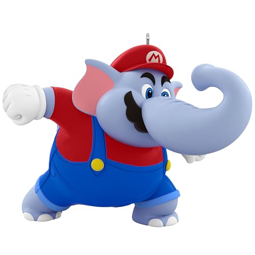 Hallmark Keepsake Christmas Ornament 2025, Nintendo Powered Up with Mario Elephant Mario, Gifts for Gamers