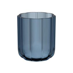 Villeroy & Boch - Fleur Bleu vase 15 cm Blue, Dishwasher-safe, Table vase, Hand-crafted, hand-blown glass vase, Floral design, Colourful flower vase, Decorative homeware, Home decor, Decoration, Glass