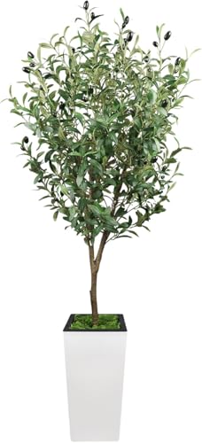 GarveeHome Olive Tree Artificial Plant 150 cm Fake Plant Plastic Plants Artificial Plants Artificial Tree for Living Room Bedroom Office Garden Decoration