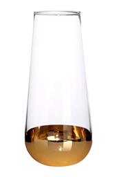 Premier Horizon Vase, Clear Glass/Gold