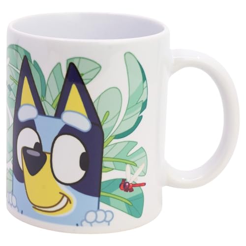 STOR 325 ml Ceramic Sublimation Mug in a Box ??? Bluey - Officially Licensed Bluey Product - Dishwasher Safe - BPA Free - Great for Breakfast and Snack for Kids