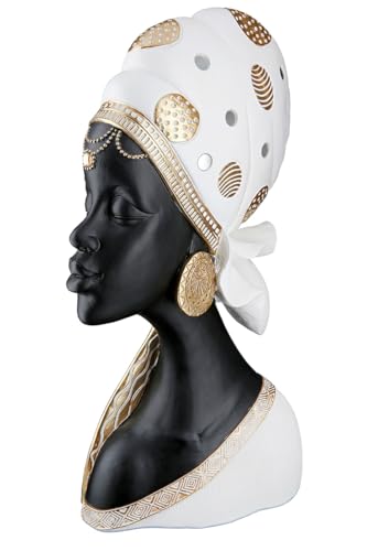 GILDE Decorative Figurine, Resin, Cream, Black, H??he 41 cm