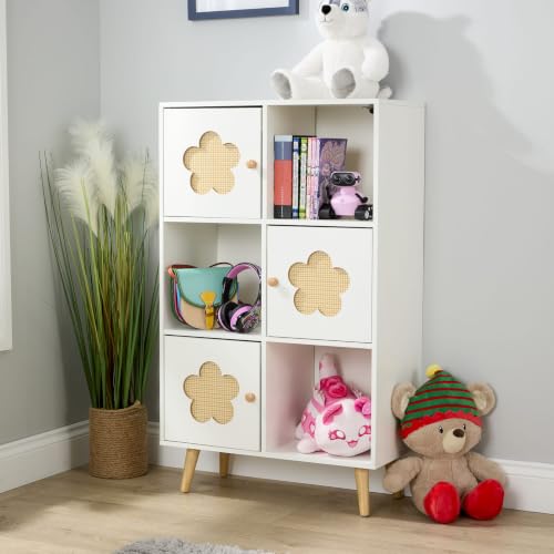 Home Source Daisy Kids Cube Storage Unit 2x3, White