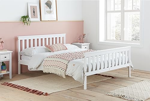Birlea Oxford White wooden bed Double