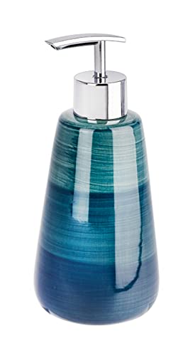 "WENKO ""Pottery Ceramic Soap Dispenser, Petrol"