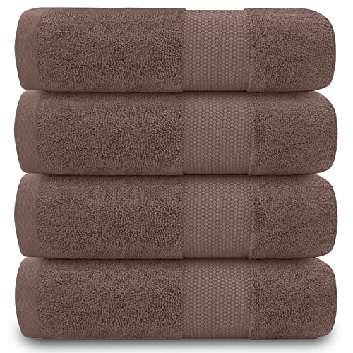 GC GAVENO CAVAILIA 700 GSM Premium Quality Hand Towels, Extra Absorbent 4pk 100% Ringspun Cotton Towel, Camel, 4PK