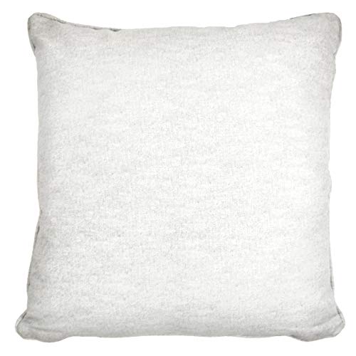 Fusion - Sorbonne - 100% Cotton Cushion Cover - 43x43 cm in White