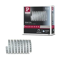 Paulmann 70828 MaxLED 500 LED Strip incl. 1x14-watt dimmable Lighting Strip Silver Light Strip Plastic LED Strip 6500 K