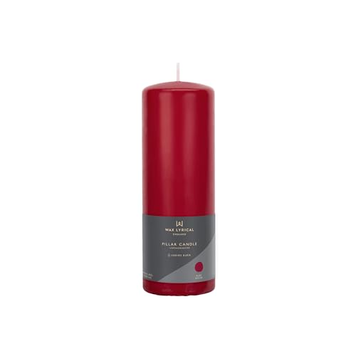Red Unscented Pillar Candle – Up to 100 Hours Burn Time