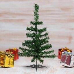2Ft/60cm Green Artificial Christmas Tree Traditional Realistic Natural Branches Canadian Pine Tips Xmas Tree