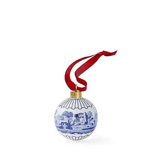 Spode Blue Italian - Christmas Bauble - Full Scene Single