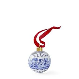 Spode Blue Italian - Christmas Bauble - Full Scene Single