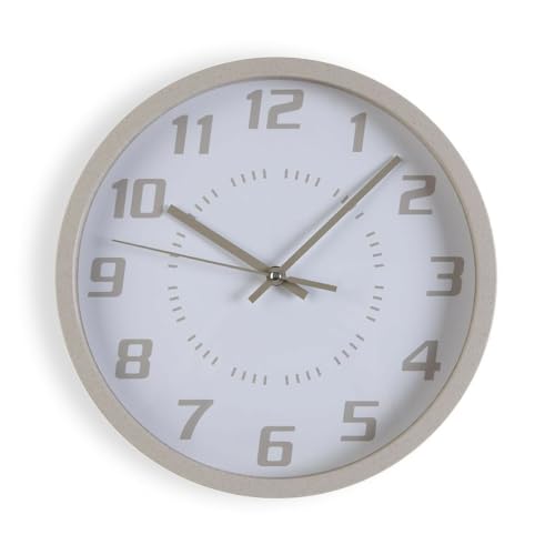 Versa Beige Wood Wall Clock 4.3 x 30 x 30 cm - Brand EAN: 8420327545619