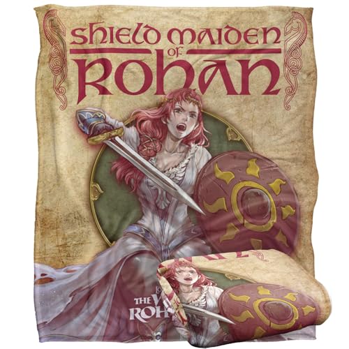 Lord of The Rings War of The Rohirrim Hera Silky Touch Super Soft Throw Blanket 152 X 127 cm, White
