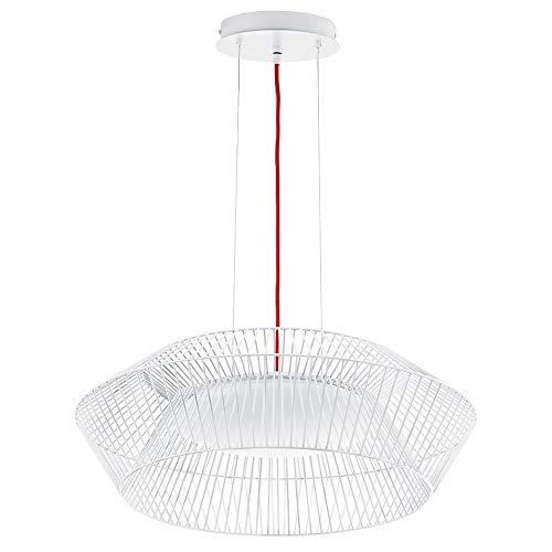 Eglo 93984 Pendant Light, Red Metal