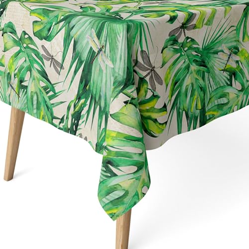 ECOMMERC3 - Stain Resistant Tablecloth for Rectangular Table, Size 260 x 140 cm - Stain Resistant Tablecloth, Extra Soft and Waterproof, Single Colour
