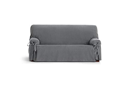 Eysa Waterproof and breathable sofa cover with ties Loira Protect 3 seaters colour 06/grey