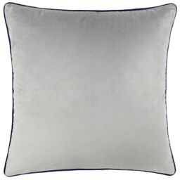 furn. Meridian Polyester Filled Cushion (Silver/Navy - 45 x 45cm)