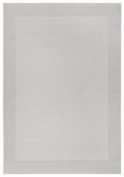 Freundin Home Collection Vena Outdoor Rug (80 x 150 cm, 100% Polypropylene, Moisture and UV Radiation, Protected for Balcony, Patios, Garden and Living Room), Light Grey, Silver