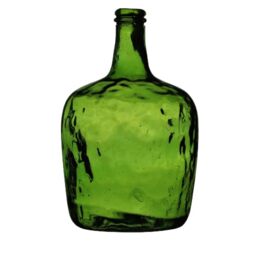 NATURAL LIVING Dame Jeanne Vase 8 L Recycled Glass Emerald Diameter 21 cm x Height 36.5 cm