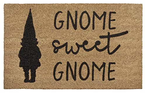 Hanse Home Coconut Doormat Christmas for Indoor and Outdoor Use - Dirt Trapper Mat Natural Coconut Mat Outdoor Gnome Doormat Weatherproof and Non-Slip for Hallway, Patio, Entrance Area - 45 x 75 cm