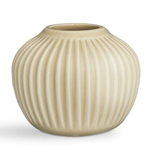 Kähler Hammershøi Vase Height 13 cm Danish Design for Flowers Handmade Sand