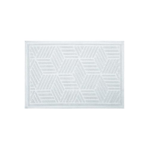 Spirella Cubo White Bath Mat 50 x 80 cm Bath Mat, Cotton, White, 80 x 50 cm