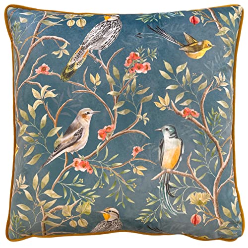 furn. Wylder Tropics Orient Chinoiserie Birds Polyester Filled Cushion