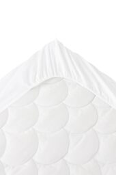 Jotex Zack Fitted Sheet Organic Cotton GOTS Certified Fitted Sheet with Elastic Band - White, 120 x 200 cm