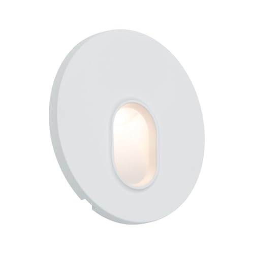 Paulmann 92924 LED recessed luminaire recessed wall luminaire Round incl. 1x1.7-watt recessed Spotlight White spot Plastic recessed lamp 2700 K