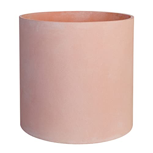 FaithLand Plant Pot 10 inch - Perfectly Fits Mid-Century Modern Plant Stand - Drainage Plug and Drainage Mesh Screen - Terracotta Color Planter Pot