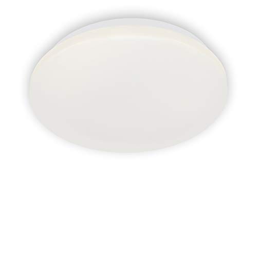 BRILONER Leuchten - LED Ceiling Light, Bathroom Light, Bathroom Light, IP44, 12 watts, 1200 lumens, 4000 Kelvin, White, Ø 28.8 cm