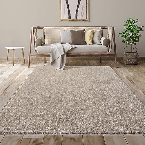 Mia´s Teppiche Giant Modern Fluffy Dense Short Pile Living Room Rug, Supersoft Feeling, Melange Effect, Elegant Shine